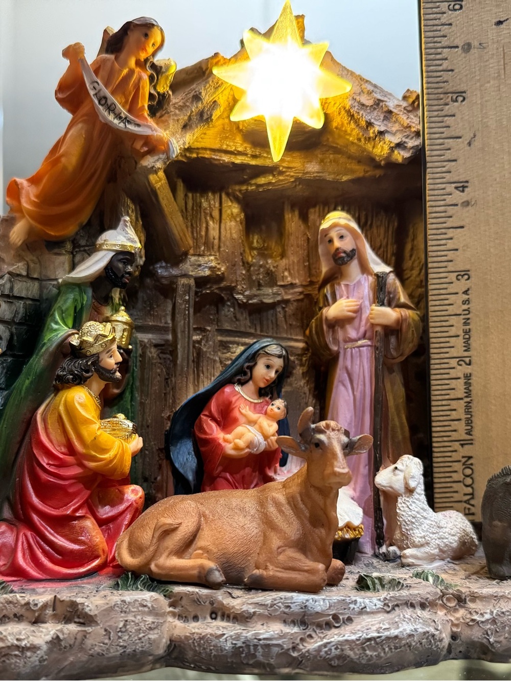 Nativity with LED light - Picture 6 of 6